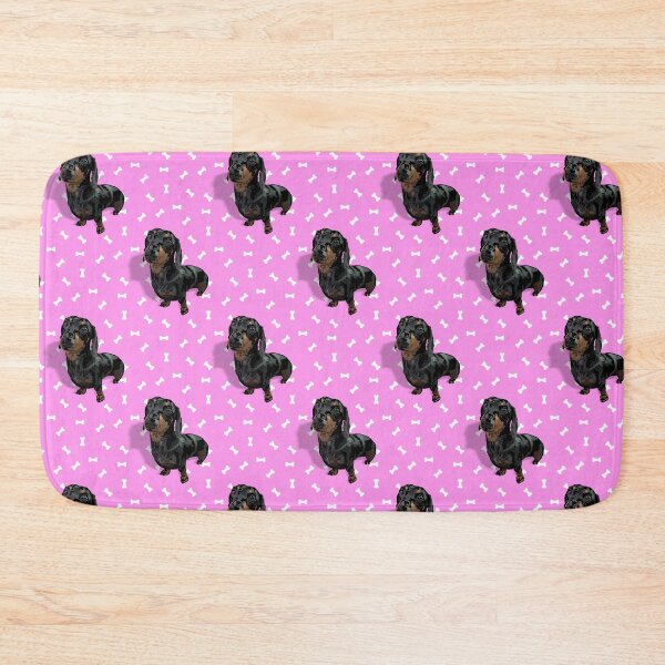 Item preview, Darling Dachshund with Pink & Treats background designed and sold by PCaleDesigns.