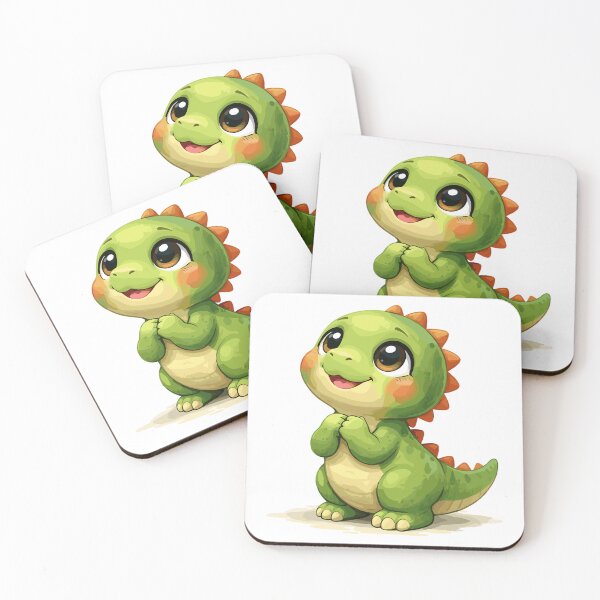 Item preview, Cute dinosaur looks at mom: Dinosaur motif designed and sold by Pineapple-Tree.