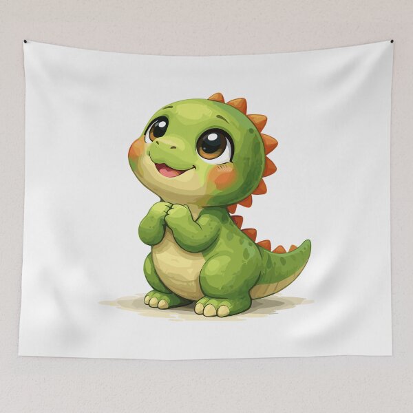 Item preview, Cute dinosaur looks at mom: Dinosaur motif designed and sold by Pineapple-Tree.