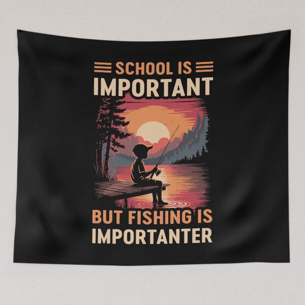 Item preview, School Is Important But Fishing Is Importanter designed and sold by mybegoniatee.