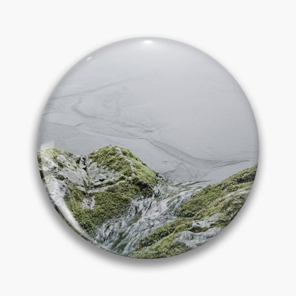 Item preview, Water Over Mossy Stones | Japanese Wabi-Sabi Art | Zen Nature Minimalist Print designed and sold by KUZU-NOHA.