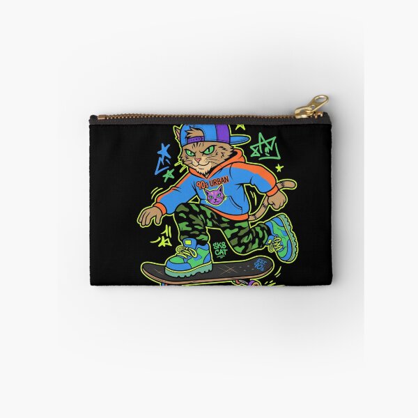 Item preview, 90s Retro Urban Skater Cat Illustration designed and sold by TeNovaStudio.