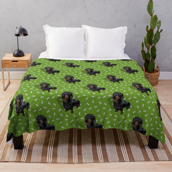 Item preview, Darling Dachshund with Green & Treats background designed and sold by PCaleDesigns.
