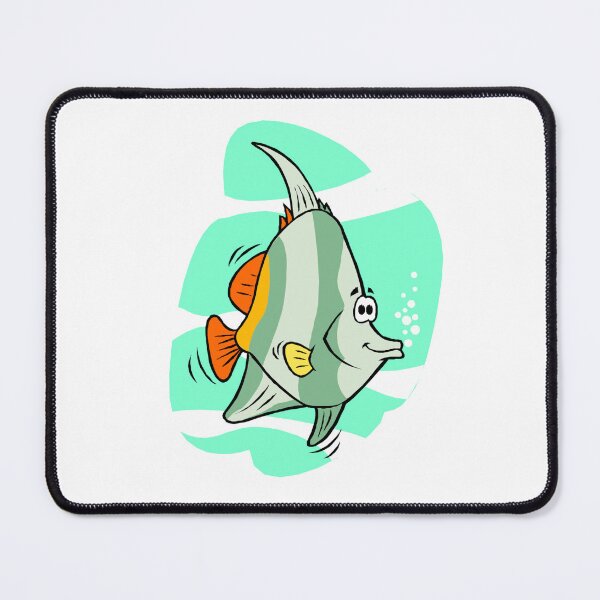 Item preview, Teal Tropical Cartoon Fish designed and sold by simplyrebeccann.