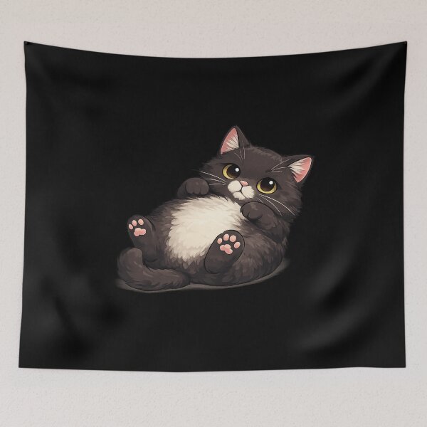 Item preview, Chubby Black Cat designed and sold by Wild Horizon Studio.