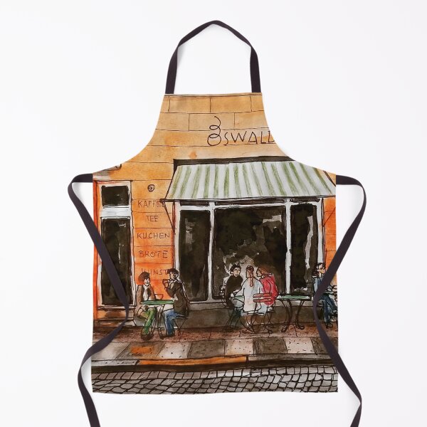 Item preview, Café Oswaldz Dresden Neustadt – Ink & Watercolor Urban Sketch designed and sold by UMA Urban Sketch.