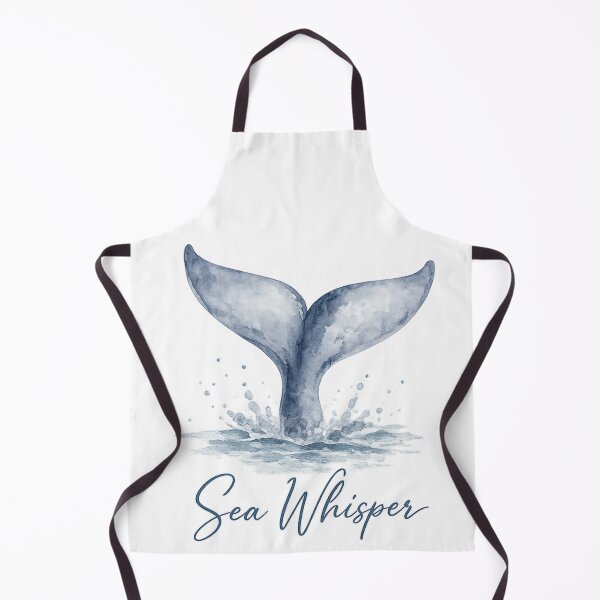 Item preview, Sea Whisper Whale Tail Watercolor Art | Coastal Ocean Aesthetic Marine Life Illustration designed and sold by TheSlowShore.