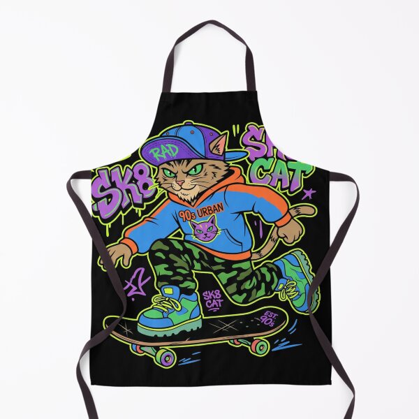 Item preview, Rad 90s Urban Sk8 Cat Streetwear Art designed and sold by TeNovaStudio.