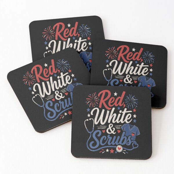 Item preview, Red White & Scrubs designed and sold by SavvyKloset.