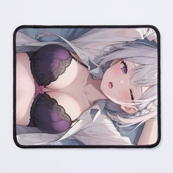 Item preview, Sexy Anime Manga Girl In Lingerie Deskmat designed and sold by Kyoot Prints.