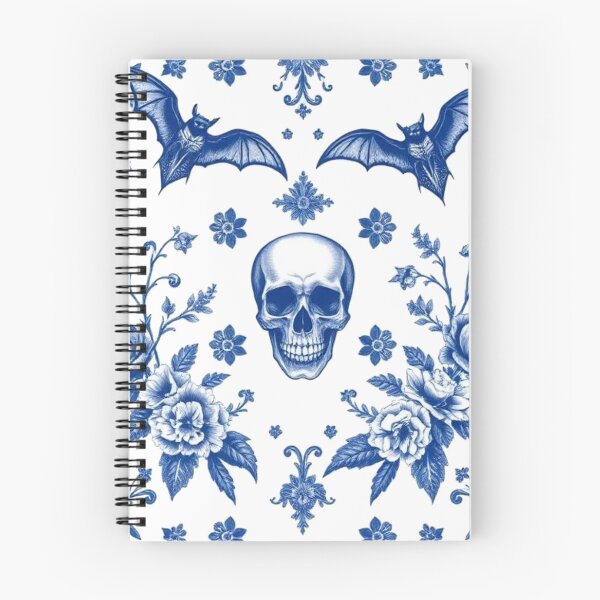 Item preview, Gothic Toile de Jouy Bats and Skull designed and sold by BeautifulVibe.