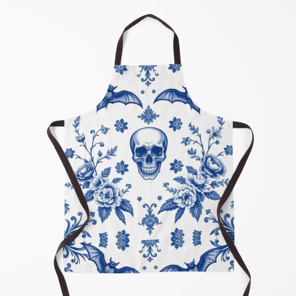 Item preview, Gothic Toile de Jouy Bats and Skull designed and sold by BeautifulVibe.