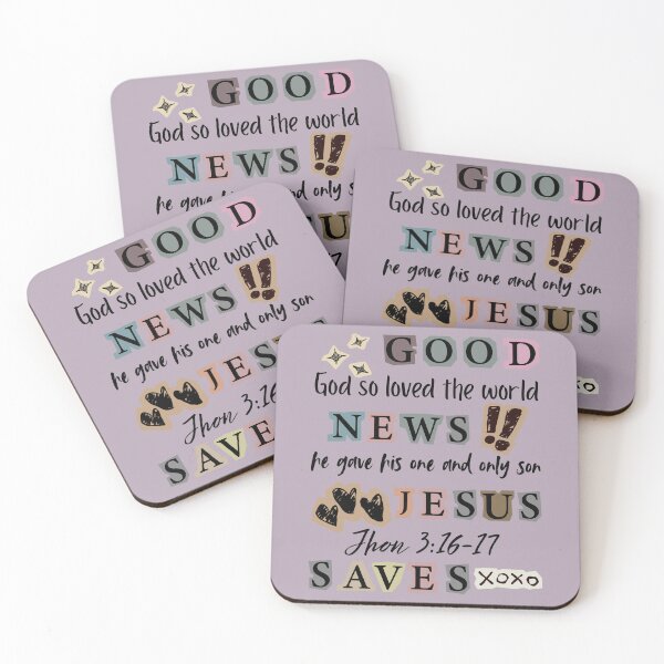 Item preview, Good New Jesus Saves, God So loved the World, John 316-17 designed and sold by Forevermore.