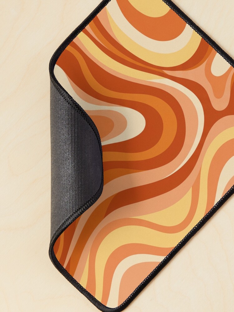 Thumbnail 2 of 5, Mouse Pad, Retro wavy pattern  designed and sold by Differenceee.