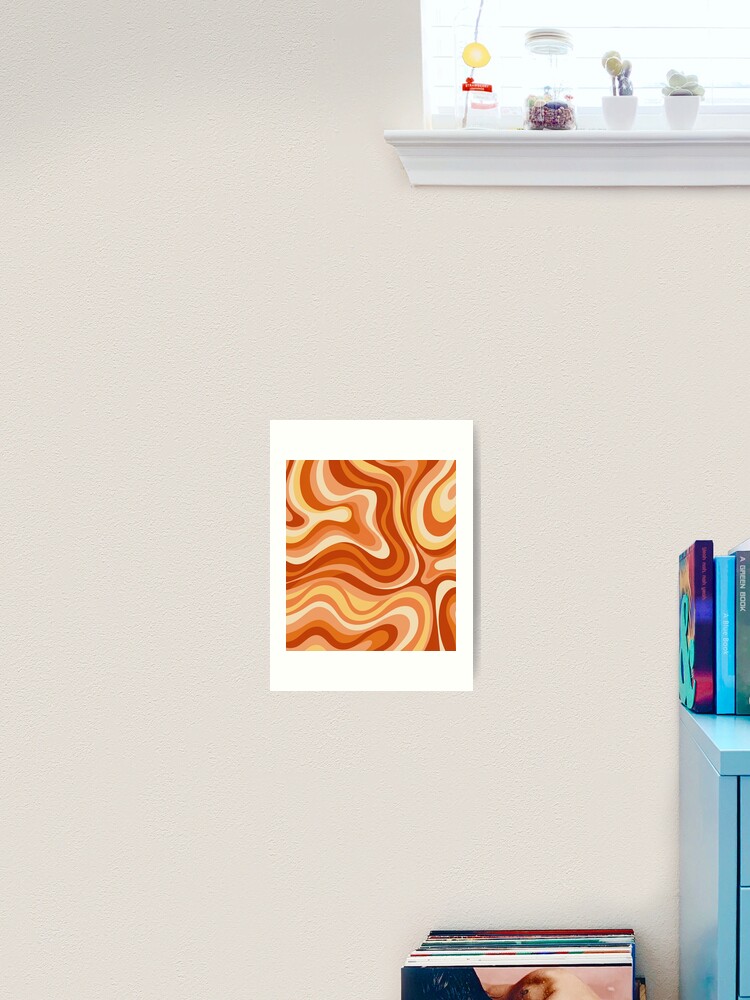 Thumbnail 2 of 3, Art Print, Retro wavy pattern designed and sold by Differenceee.