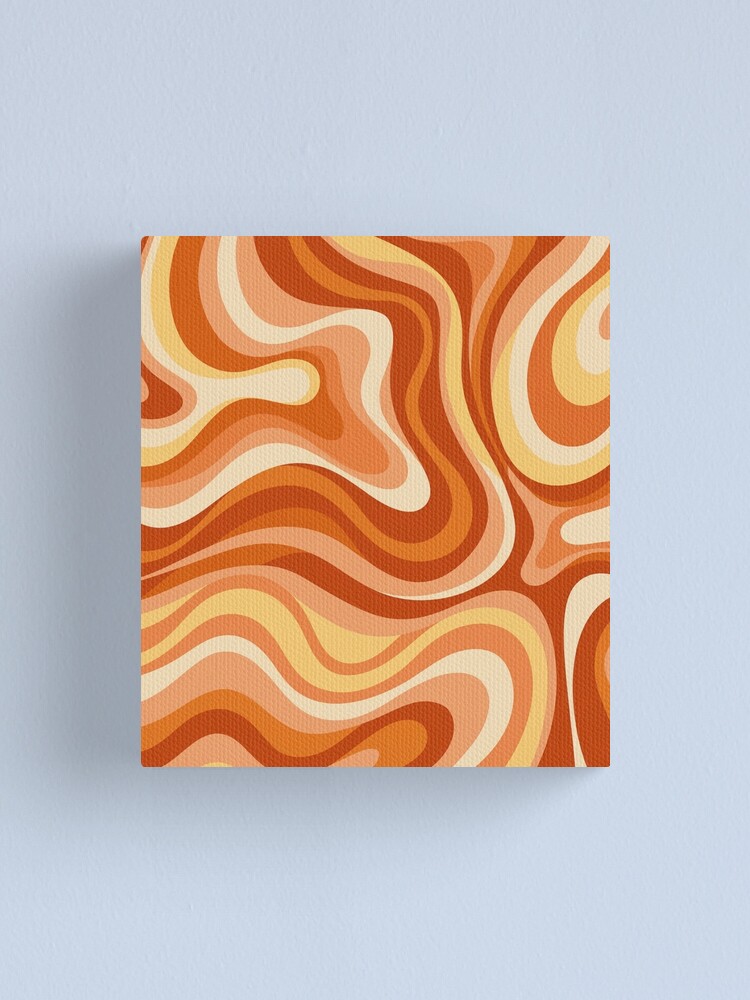 Thumbnail 1 of 3, Canvas Print, Retro wavy pattern designed and sold by Differenceee.