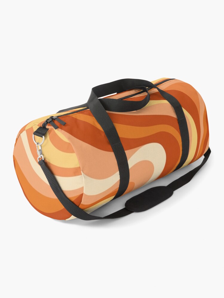 Thumbnail 1 of 3, Duffle Bag, Retro wavy pattern designed and sold by Differenceee.
