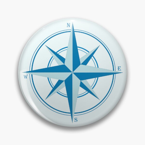 Item preview, Turquoise Sea Compass Rose – Small Nautical Logo designed and sold by ulupono.