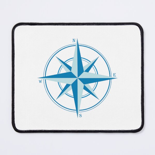 Item preview, Turquoise Sea Compass Rose – Small Nautical Logo designed and sold by ulupono.