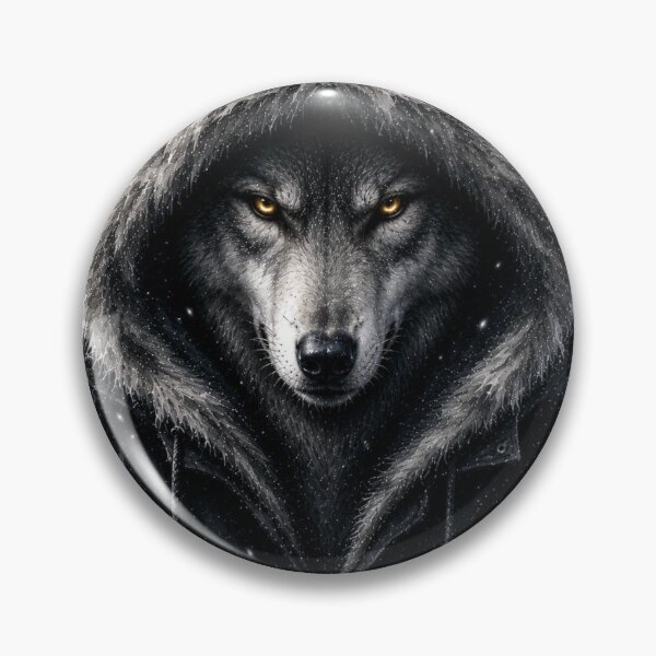 Item preview, Hooded Alpha Wolf Watercolor Art designed and sold by ChaosCritterz.