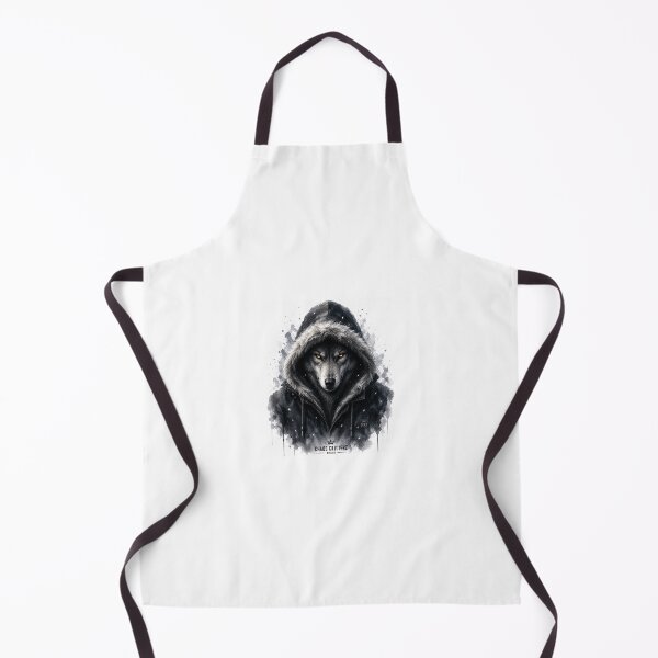Item preview, Hooded Alpha Wolf Watercolor Art designed and sold by ChaosCritterz.