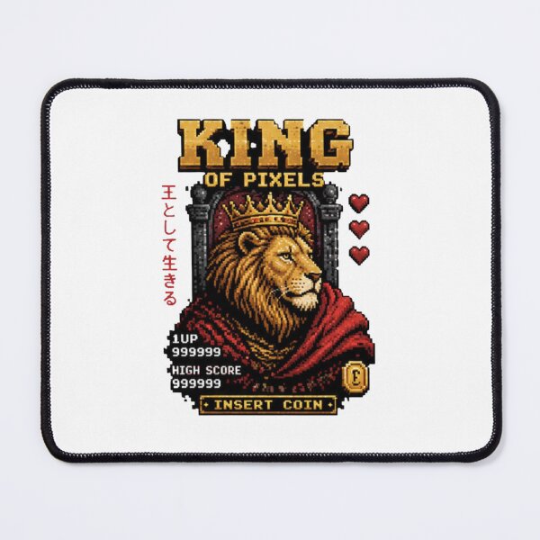 Item preview, King of Pixels Retro Lion Gamer designed and sold by novaduman.