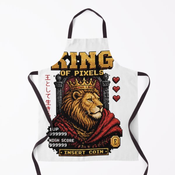 Item preview, King of Pixels Retro Lion Gamer designed and sold by novaduman.