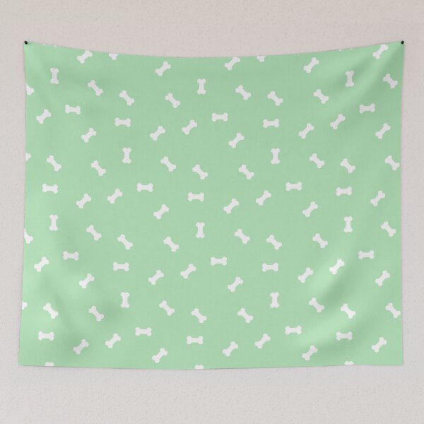 Item preview, Dog Treats - Lots of Bones on Mint Green Background designed and sold by PCaleDesigns.