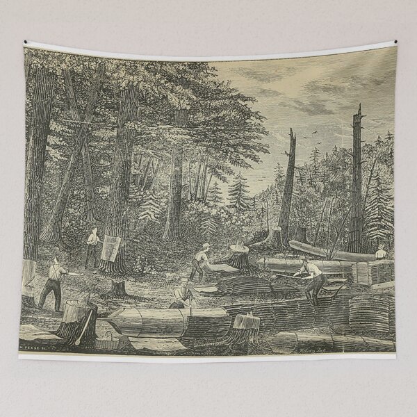 Item preview, Eastern Hemlock being peeled for Tanning designed and sold by Urbantheseus.