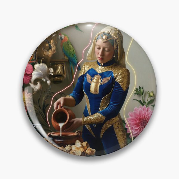 Item preview, Neon Milkmaid: A Golden Renaissance designed and sold by Shecreatescomics.