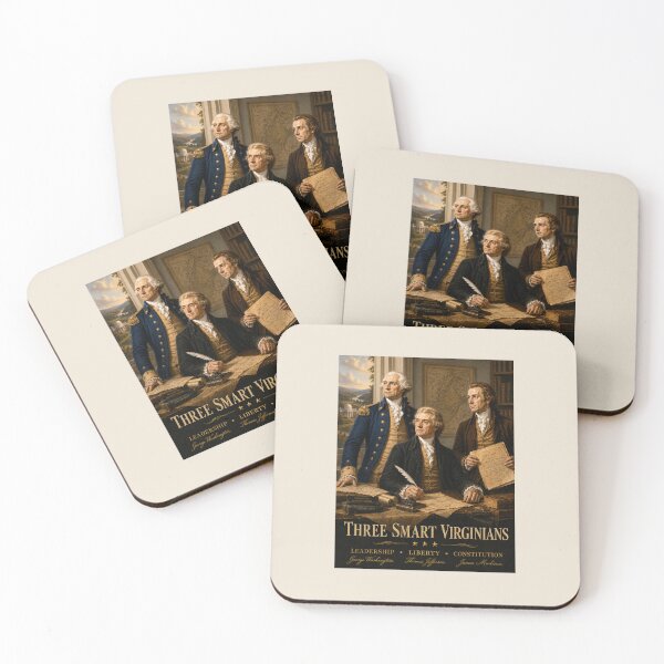 Item preview, Three Smart Virginians — Washington, Jefferson & Madison designed and sold by Novel Works Studio.