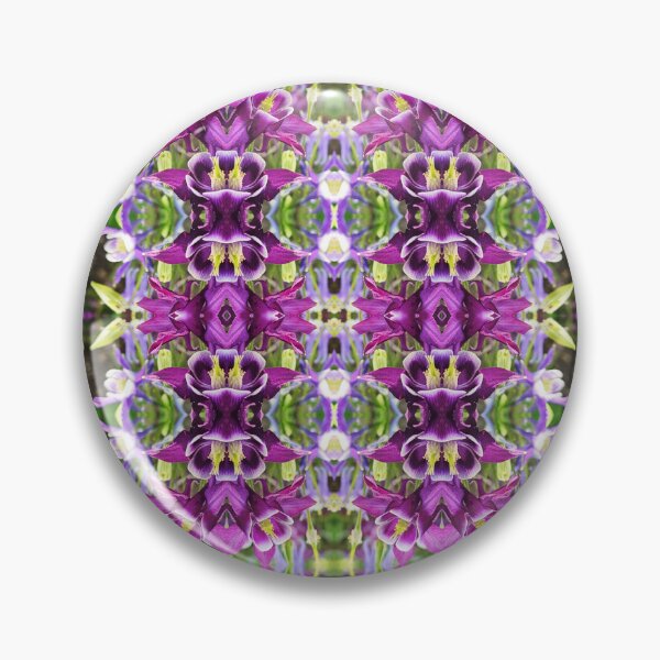 Item preview, Geometric Purple Columbine designed and sold by Quincy-Hedgehog.