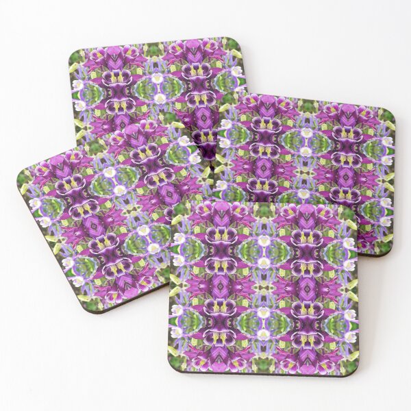 Item preview, Geometric Purple Columbine designed and sold by Quincy-Hedgehog.