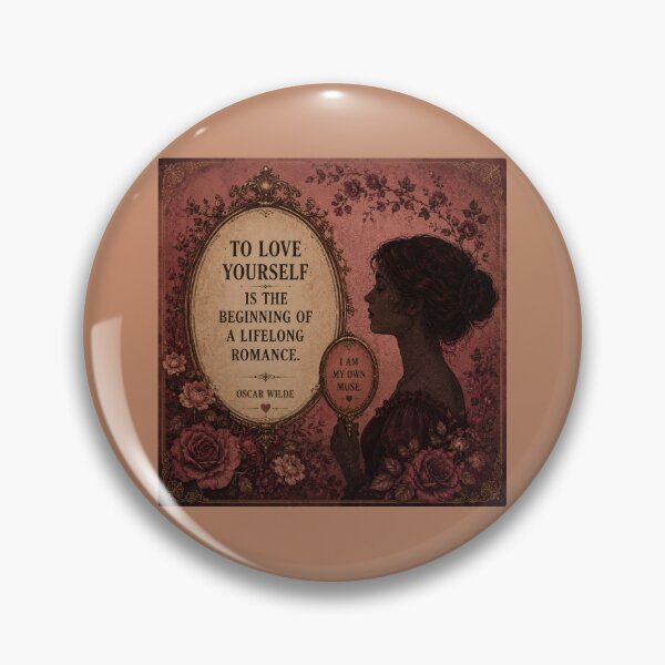 Item preview, To love yourself is the begining of a lifelong romance designed and sold by LiteraryLoves.