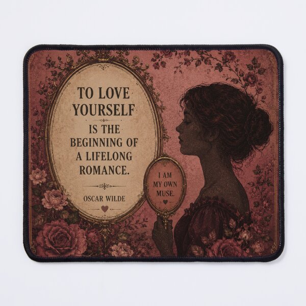 Item preview, To love yourself is the begining of a lifelong romance designed and sold by LiteraryLoves.