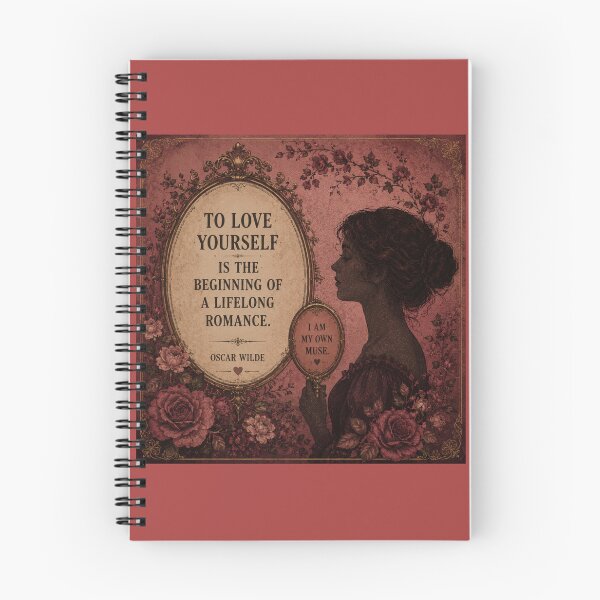 Item preview, To love yourself is the begining of a lifelong romance designed and sold by LiteraryLoves.