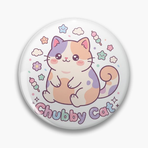 Item preview, Cute Chubby Cat Kawaii Pastel Graphic designed and sold by TeNovaStudio.