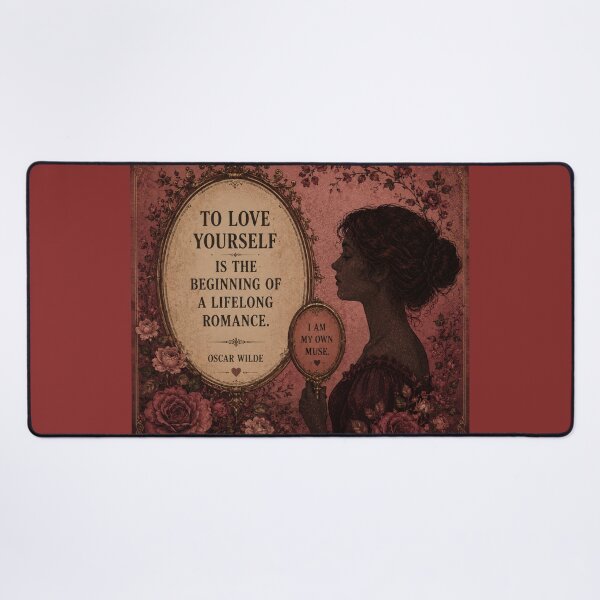 Item preview, To love yourself is the begining of a lifelong romance designed and sold by LiteraryLoves.