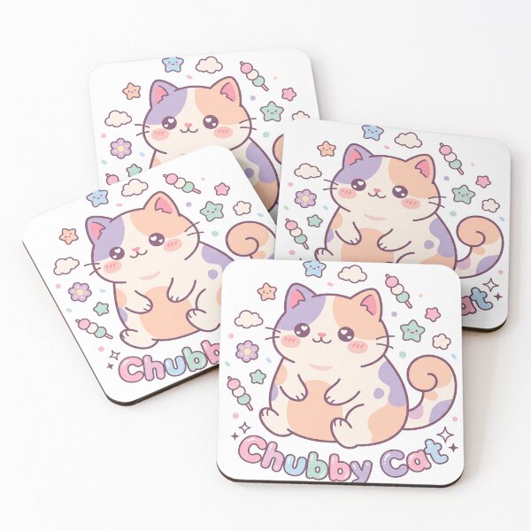 Item preview, Cute Chubby Cat Kawaii Pastel Graphic designed and sold by TeNovaStudio.