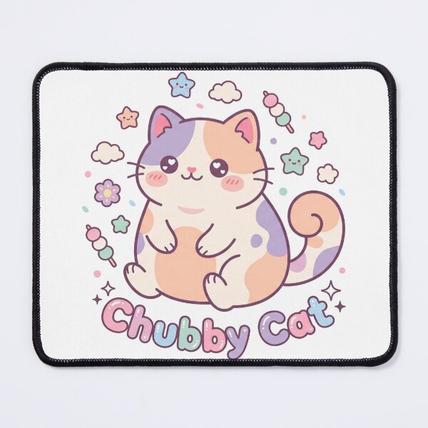 Item preview, Cute Chubby Cat Kawaii Pastel Graphic designed and sold by TeNovaStudio.