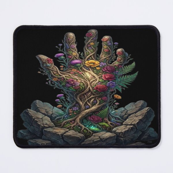 Item preview, Nature Hand Sculpture with Roots and Flowers designed and sold by DailySparks.