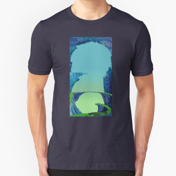 Blue Cavern - ohms' Custom Worms Armageddon Level Slim Fit T-Shirt