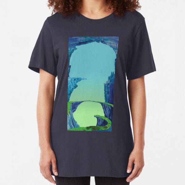 Blue Cavern - ohms' Custom Worms Armageddon Level Slim Fit T-Shirt