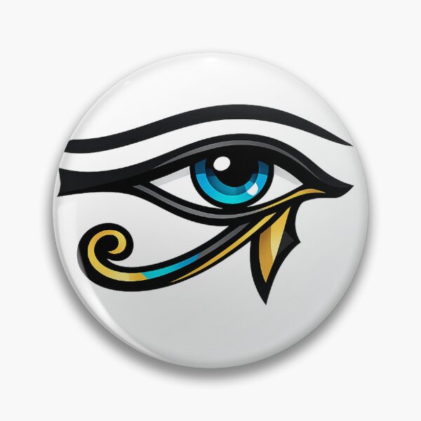 Item preview, Eye of Horus — Ancient Egyptian Protection Symbol | Geometric Art designed and sold by Kemetic Studio.