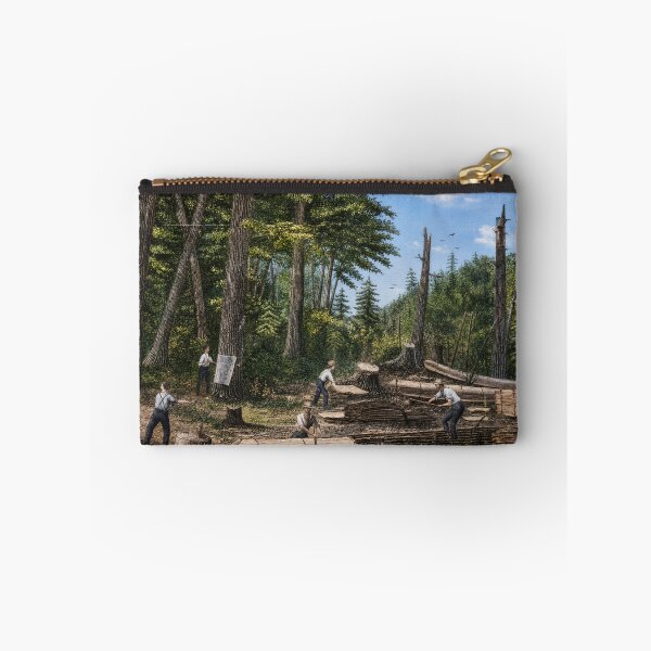 Item preview, Eastern Hemlock being peeled for Tanning, Colorized designed and sold by Urbantheseus.