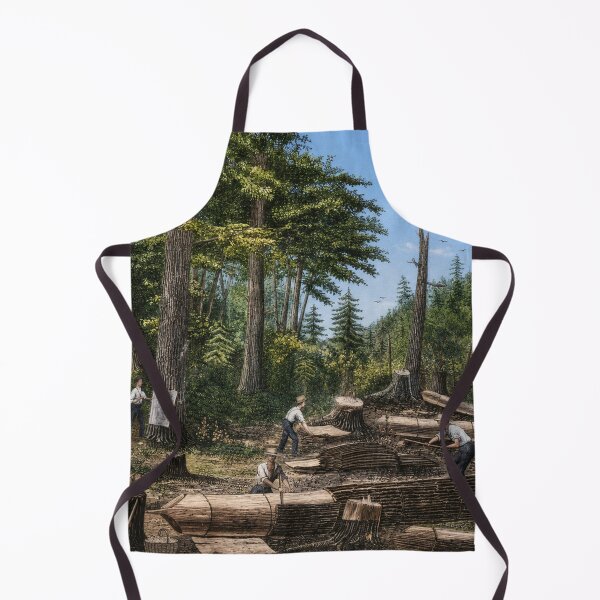 Item preview, Eastern Hemlock being peeled for Tanning, Colorized designed and sold by Urbantheseus.