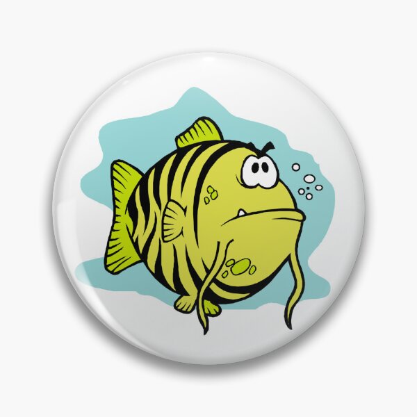 Item preview, Cartoon Grumpy Fish designed and sold by simplyrebeccann.