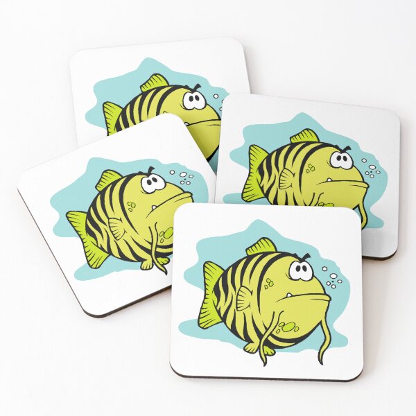 Item preview, Cartoon Grumpy Fish designed and sold by simplyrebeccann.