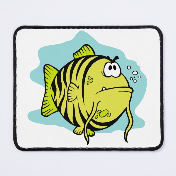 Item preview, Cartoon Grumpy Fish designed and sold by simplyrebeccann.