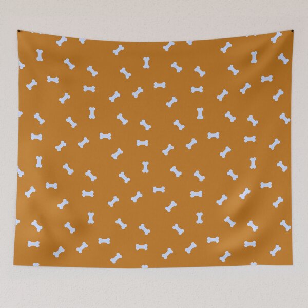 Item preview, Dog Treats - Lots of Bones on Rich Orange Background designed and sold by PCaleDesigns.